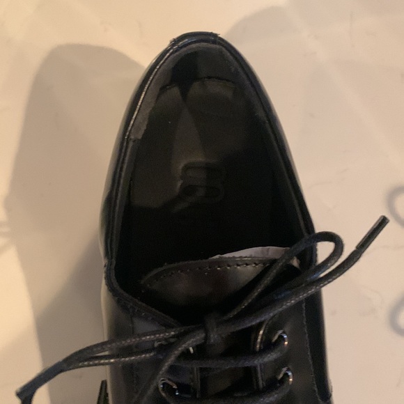 Lug sole black lace up loafers - Picture 9 of 10